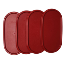 Tupperware Modular Mates Oval Replacement Top Lid Seal #1616 Dark Red (S... - $23.79 CAD