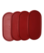 Tupperware Modular Mates Oval Replacement Top Lid Seal #1616 Dark Red (S... - $23.79 CAD