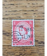 Great Britain Stamp Queen Elizabeth II 2 1/2d Used Fancy Cancel Undergro... - $2.99