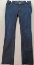 Rock &amp; Republic Jeans Women&#39;s Size 29 Blue Denim Cotton Flat Front Straight Leg - £19.54 GBP