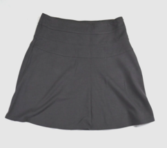 Athleta Womens 6 Flare Ponte Twill Side Zip Skyose Skirt Gray Charcoal 724814 - £13.36 GBP