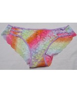 Pink by Victorias Secret Panty STRAPPY LOGO CHEEKSTER Size L Large lace ... - £11.79 GBP