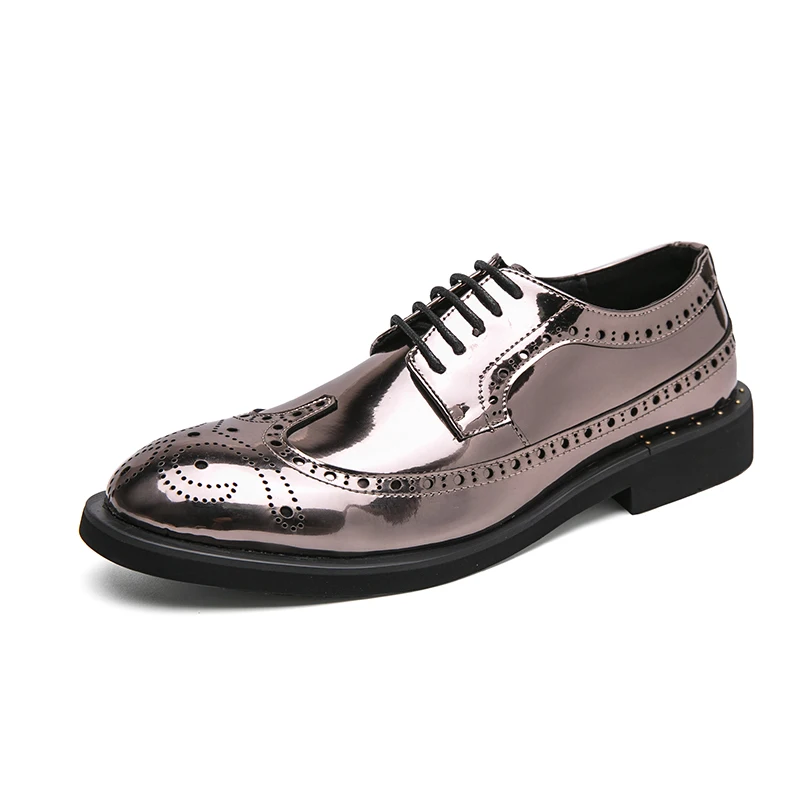 Casual Leather Shoes Men superstar Brogues formal leather shoes oxford g... - $36.08
