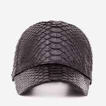 Boss Black Python Leather Cap image 2