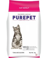 Purepet Tuna &amp; Salmon Adult Cat Food, 1 kg BEST QUALITY FREE SHIPPING WO... - £23.25 GBP