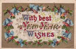 With Best New Year Wishes 1911 Greenfield MO to Mountain View MO Postcard C02 - £2.36 GBP