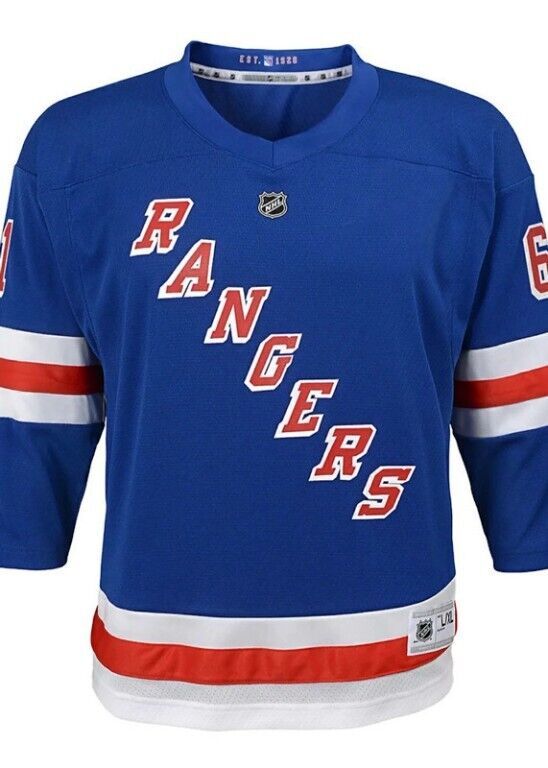 NHL New York Rangers Rick Nash Home Replica Jersey Youth Size L/XL Blue - $54.32