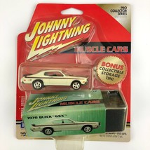 Johnny Lightning 1970 70 Buick GSX Car White Pro Collector Tin Die Cast 1/64 - £19.54 GBP