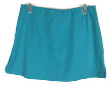 Lilly&#39;s of Beverly Hill Womens Skirt Size M Medium Blue Green Skort Elas... - £14.41 GBP
