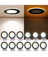 12 Pack 6 Inch 5CCT LED Recessed Ceiling Light with Night Light 2700K-5000K - $74.25