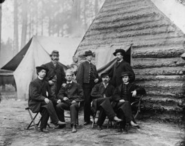Union Army of the Potomac Headquarters Clerks 1864 8x10 US Civil War Photo - £6.92 GBP