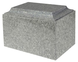 Large/Adult 225 Cubic Inch Tuscany Military Gray Cultured Granite Cremation Urn - $257.99