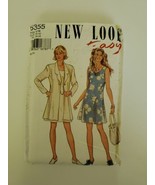 New Look 6355 Dress Jacket Coat Sewing Pattern Size 6-16 Uncut Vintage - $6.93