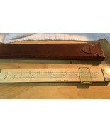 Keuffel &amp; Essel Vintage Slide Ruler 4092 Leather Case - €40,59 EUR