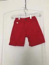 1 Pc Red Ape Toddler Boys Red Denim Jean Shorts Zip Button Pockets Size 3T - £27.47 GBP