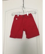 1 Pc Red Ape Toddler Boys Red Denim Jean Shorts Zip Button Pockets Size 3T - £27.36 GBP