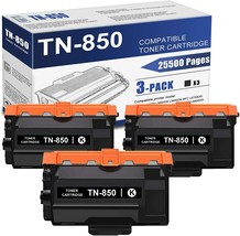 3 Pack High Yield TN850 Toner Cartridge For Brother TN820 MFC-L5900DW HL-L6200DW - £48.78 GBP