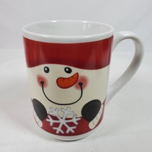 Vintage Christmas Coffee Cup Mug Snowman Michael&#39;s - £6.46 GBP