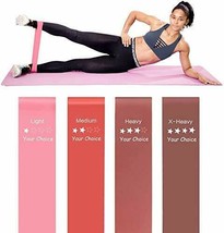 Resistance Bands for Legs and Butt Exercise Bands Workout Bands Set of 4 - £12.69 GBP