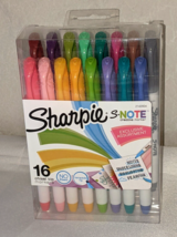 Sharpie S-Note 16 ct Chisel Tip Highlighters 2-in-1 Precise &amp; Broad Lines - £13.17 GBP
