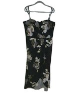 City Chic Strapless Maxi Orchid Dreams Black Floral Tulip-Hem Dress Sz20... - €38,51 EUR