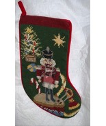 13” Small Christmas Stocking Needlepoint Tapestry Nutcracker Imperial El... - $449.10 MXN