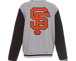 MLB San Francisco Giants Reversible Full Snap Fleece Jacket JH Embroider... - £103.90 GBP