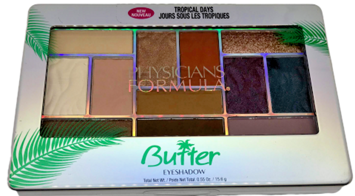 Physicians Formula Butter Eyeshadow Palette Tropical Days Creamy Makeup Compact - $12.86