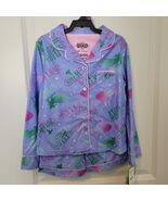 NEW NWT Wicked Girls Long Sleeve Fleece 2pc Pajama Set w/Shorts S 6/7 Pu... - €10,20 EUR