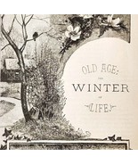 1889 Old Age Winter Of Life Wood Engraving Victorian Paths Ephemera DWNN3 - $552.13 MXN