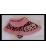 Posh Pets Pink Plaid Stuffed Animal Jacket 8&quot; Long - $181.44 MXN