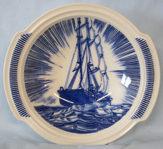 Vernon Kins Kent Rockwell Blue Moby Dick Lug Chower Bowl 6 3/4&quot; - £52.14 GBP