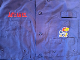 Kansas Jayhawks KU Short Sleeve UPF Rating 50+ Shirt Size Small ProEdge - £14.49 GBP