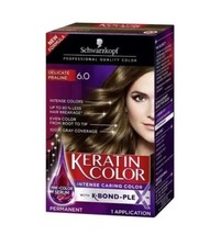  Schwarzkopf Keratin Color, 6.0 Delicate Praline Hair Dye  - $11.87