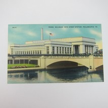 Linen Postcard Pennsylvania Railroad 30th Street Station Philadelphia UNPOSTED - £7.81 GBP