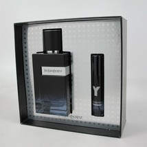 Y by Yves Saint Laurent 2 Pcs Set: 0.33 &amp; 3.3 oz Eau de Parfum Spray NIB - £108.98 GBP