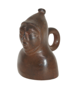 Vintage Cast Bronze Metal Monk Figural Hand Hold Candle Snuffer - $101.28 CAD