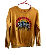 The Beatles Women&#39;s Sweatshirt XS Yellow Apple Fleece Long Sleeve Yellow... - $25.91 CAD
