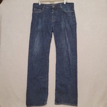 John Varvatos USA Mens Jeans Adult Size 38R Blue Cotton Blend Button Up - £24.97 GBP