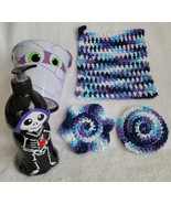 Mummy with Happy Skelton Dishcloth and Scrubby Pair Gift Set - $25.00