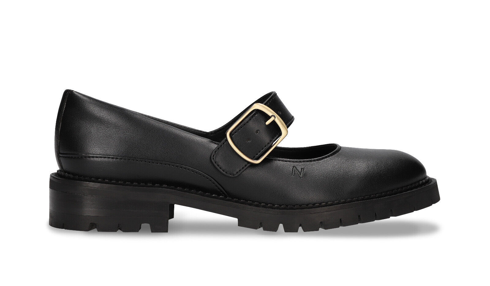 Vegane Damen Schuhe mary janes flache loafer ballerina schwarz Apfelhaut Riemen