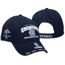 Unc Tar Heels 2005 Basketball 1924 1957 1982 1993 North Carolina Hat Cap New Adj - £22.24 GBP