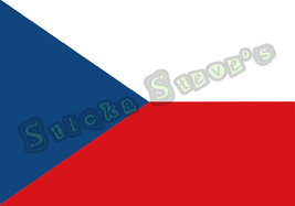 Czech Republic Flag of the World Vinyl Sticker Decal - $5.93