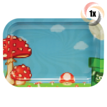 1x Tray Zooted Brandz Metal Rolling Tray Magnetic Lid | Pixel Video Game Design - £15.19 GBP