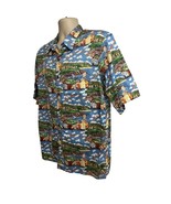 Reyn Spooner Guy Buffet Vintage Blue Hawaiian Button Up Shirt Medium Haw... - £54.48 GBP