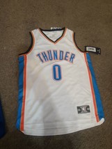 NWT Boys Official Fanatics NBA Westbrook Thunder OKC White Tank Top Jers... - $18.99