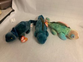 TY Beanie Babies Lot of 3, IGGY x2, Rainbow - £23.36 GBP