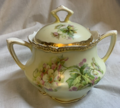 Vintage P.K. Silesia Porcelain Sugar Bowl Germany - £9.99 GBP