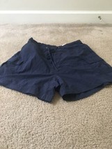 RedHead Women&#39;s Casual Shorts Drawstring Pockets Size M Navy Blue - $32.01