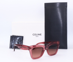 New Celine Paris Cl 4004IN 74T Clear Pink Gradient Authentic Sunglasses 50-22 - £261.54 GBP